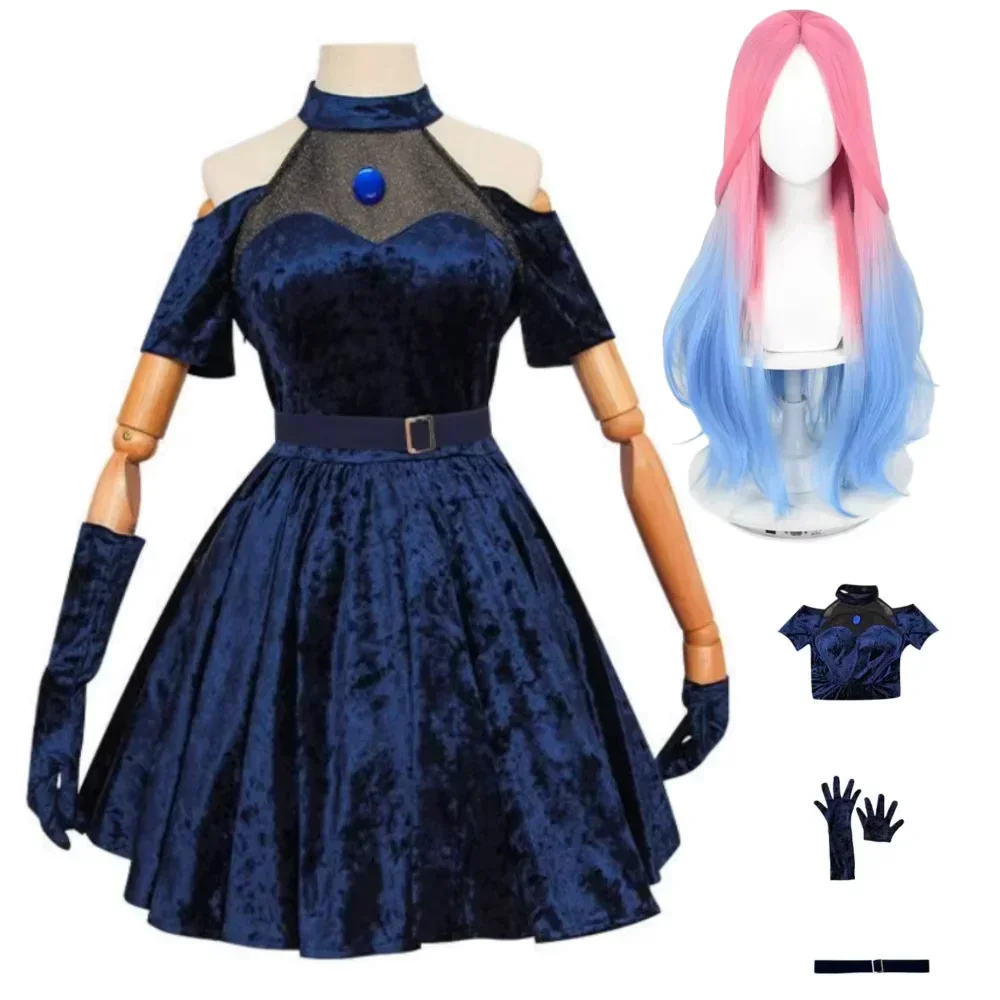 Anime Cosplay Blue Hair - Costume de cosplay Mizi, costume de