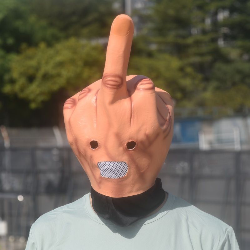 Anime Cosplay Jumpsuit - Masque de tête en latex avec