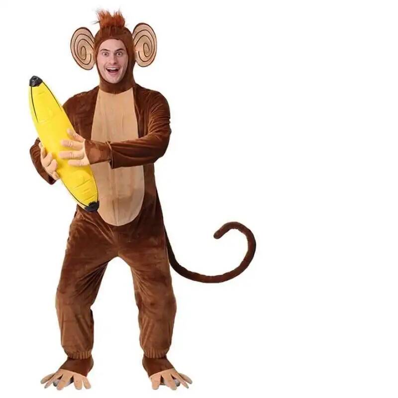 Nouveau singe marron Onesie py - Anime Cosplay Jumpsuit avis et prix