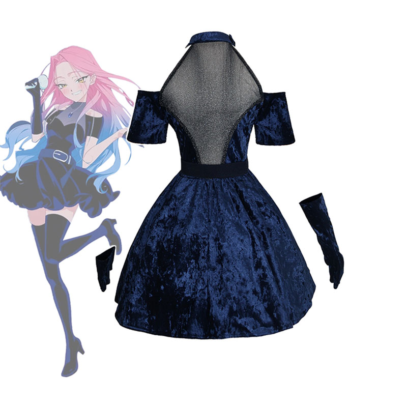 Costume de scène Mizi Cosplay  - Anime Cosplay Blue Hair avis et prix